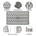 Garvee Tree Trunk Guards for Saplings and Lawns, 10-Pack Expandable Mesh Wraps, 34 × 20 cm Weatherproof Reusable Protectors, Gray