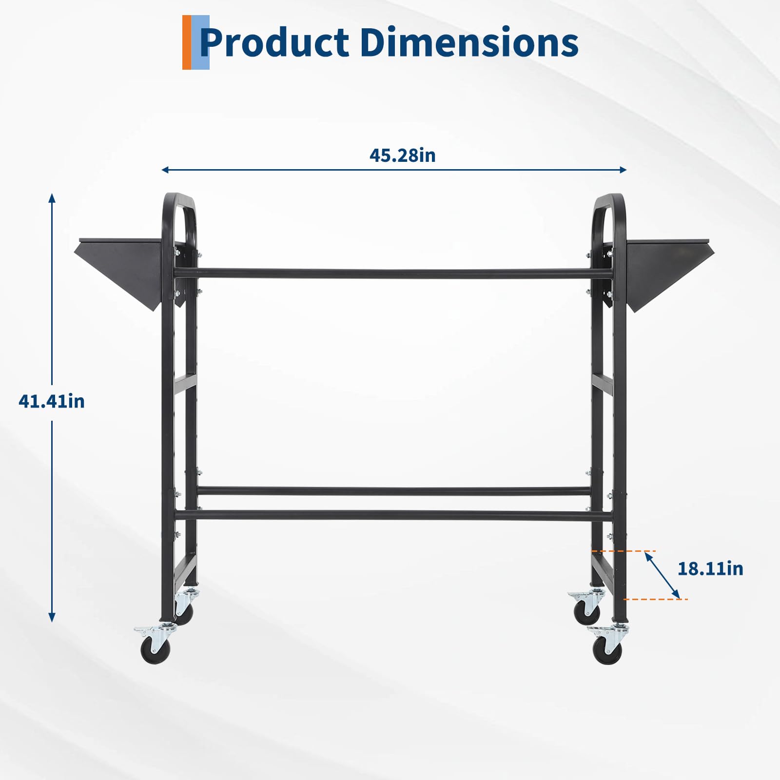 Garvee Adjustable Rolling Tire Storage Rack 500 lbs Capacity Locking Casters Steel Durable Garage Shop Organizer
