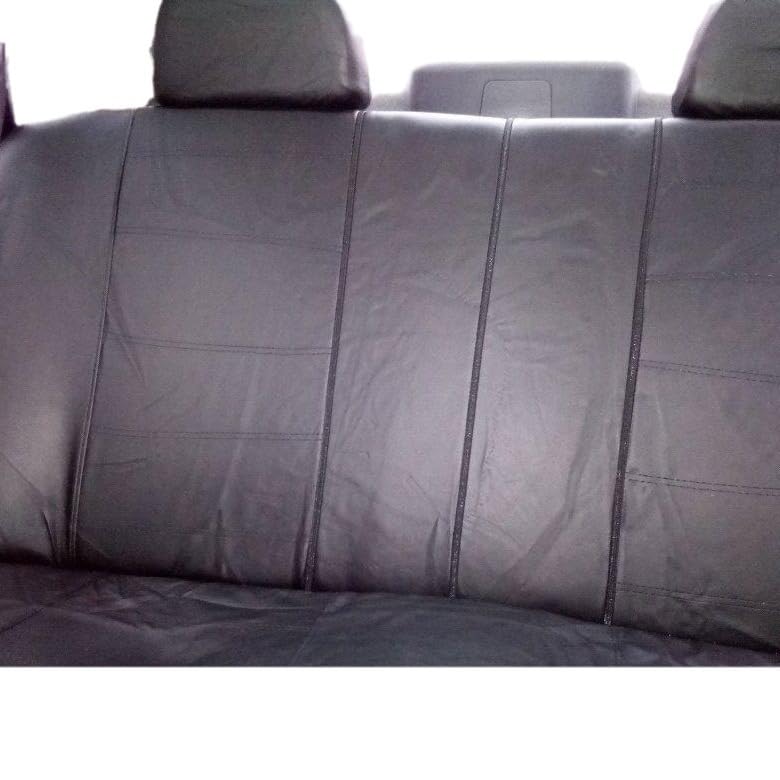 Garvee Global 9-Piece PU Leather Car Seat Cover Set – Full Protection for Front and Rear Seats – Easy to Clean, Compatible with Motorhomes, Hatchbacks, SUVs – Black