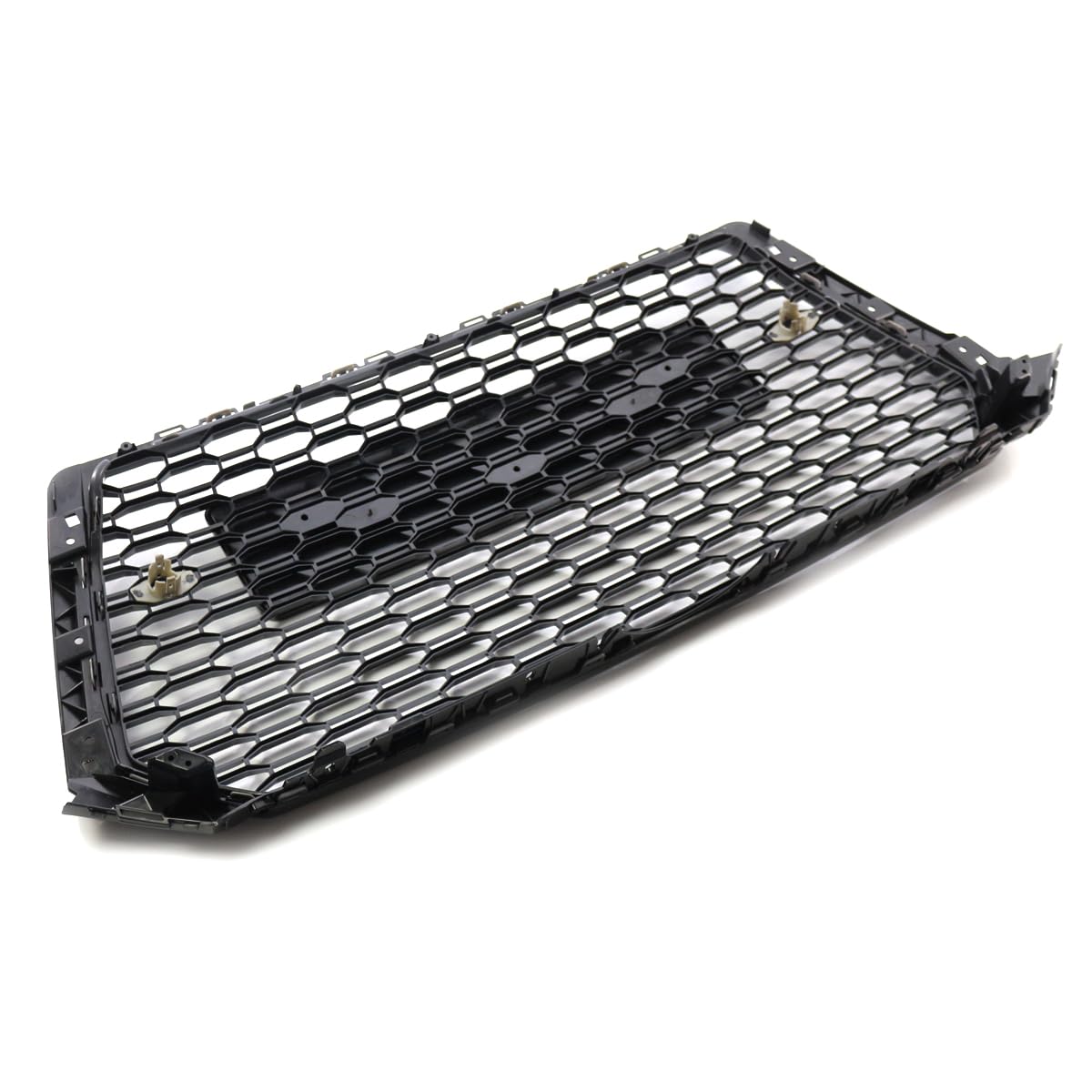 Garvee Front Grille & Fog Light Bezels for 2018-2020 Audi A4L S-Line European Spec, Honeycomb Mesh, Gloss Black ABS, Direct Fit, UV Resistant, Sporty Upgrade