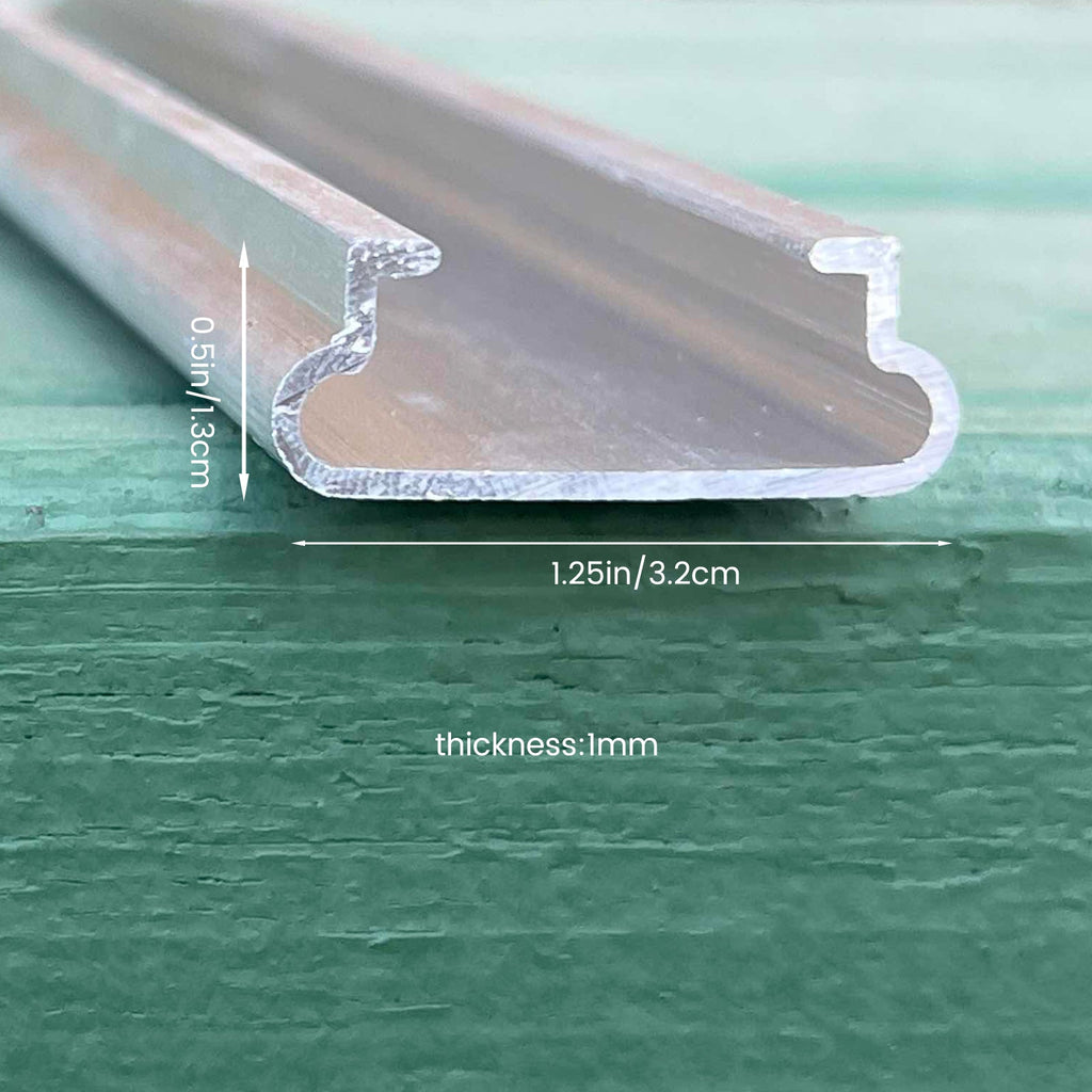 Garvee 10-Set 6.6 ft Greenhouse Spring Wire and Lock Channel Kit, 1 mm Aluminum U-Channels with PVC-Coated Wires for Poly Film, Shade Cloth and Netting