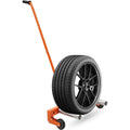 Garvee Adjustable Tire Dolly, Heavy-Duty, 350 lbs Capacity with 360° Rotatable Wheels, Steel Construction and Rust-Resistant Coating for Garage, Workshop, and Auto Repair, Orange