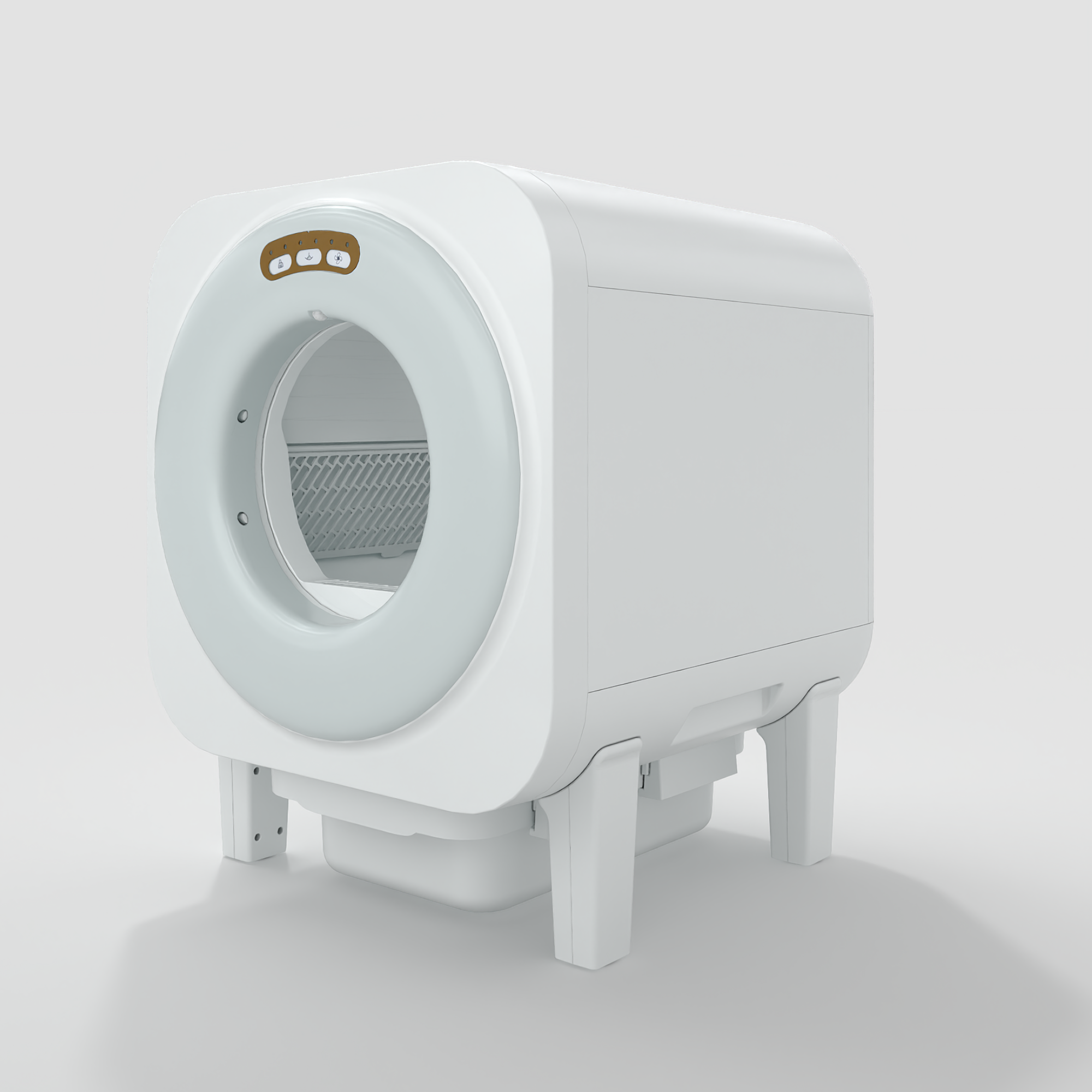 Garvee Automatic Cat Litter Box, 68L Self Cleaning Litter Box with APP Control, Dual Safety Protection and Odor Removal for Multiple Cats, White