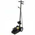 Garvee 22 Ton Air Hydraulic Low Profile Floor Jack – 44,000 lbs Capacity – Dual Power (Air/Manual) – 9"-17.7" Lift Range – 4 Adapters – 46" Adjustable Handle – Internal Circulation Pneumatic Service – 22T Top, MR8021-1 Black