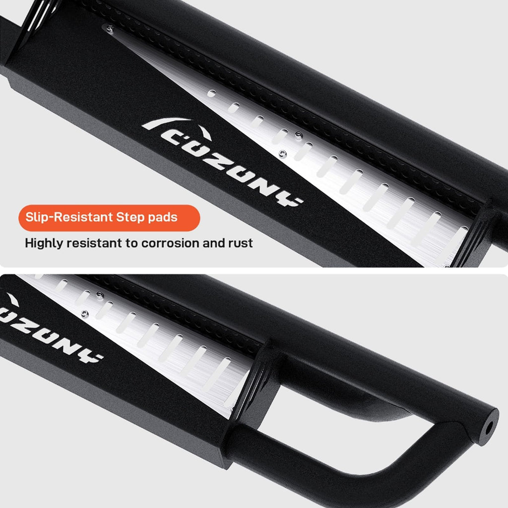 Garvee Heavy-Duty Crew Cab Side Steps - Sturdy Running Boards Compatible with 2015-2026 Ford F150 & 2017-2026 Ford F250 F350 Super Duty, Wide Step Platform, Easy Installation