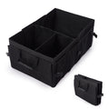 Garvee Large Capacity Collapsible Car Trunk Organizer - Durable Black Polyester Storage Bag - Keeps Car, SUV, Van Accessories Neat - Collapsible & Portable - Black 60.96*38.1*25.4cm