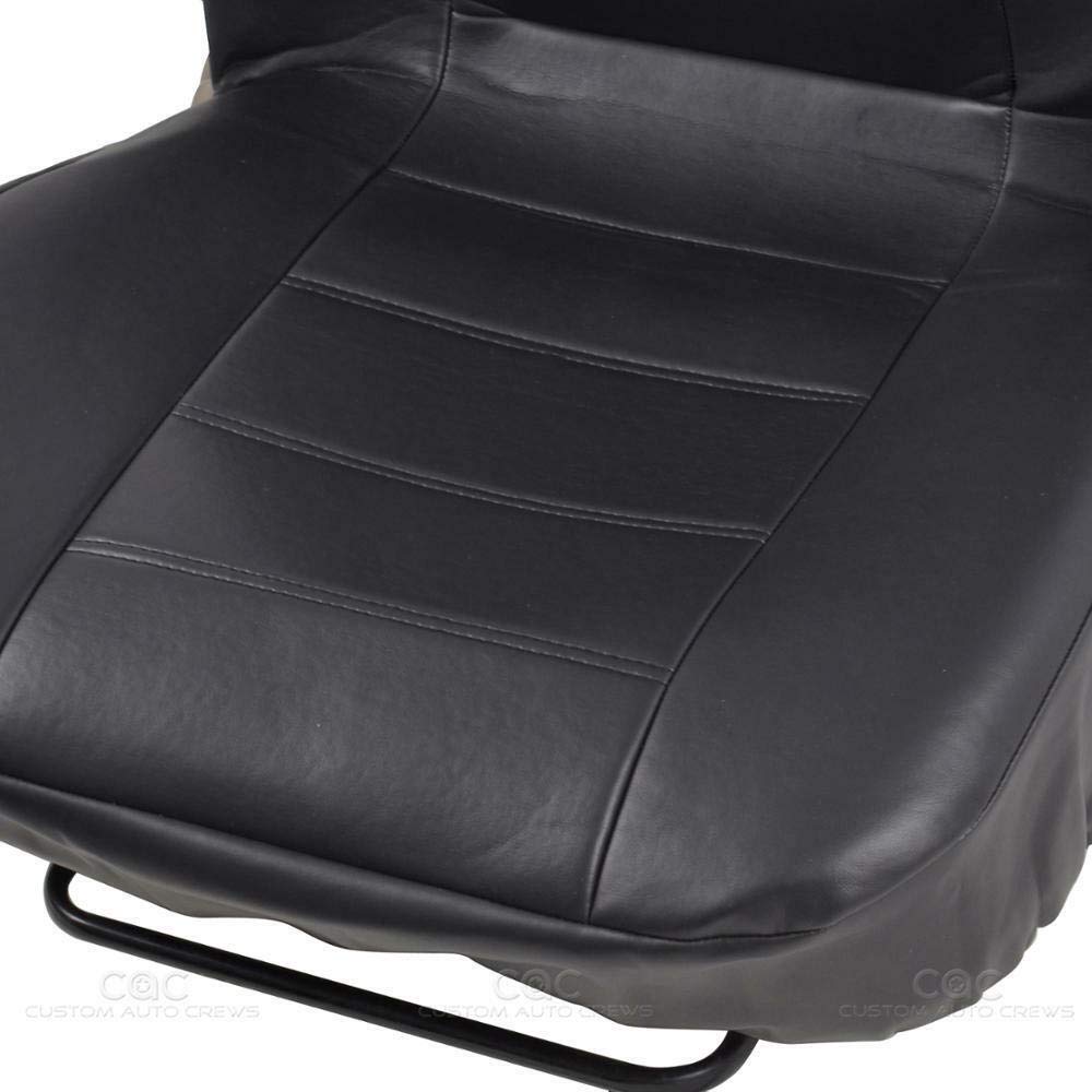 Garvee Global 9-Piece PU Leather Car Seat Cover Set – Full Protection for Front and Rear Seats – Easy to Clean, Compatible with Motorhomes, Hatchbacks, SUVs – Black