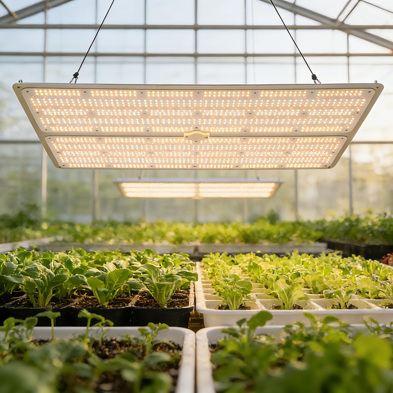 Garvee 600W LED Grow Light Full Spectrum with Red & IR, Dimmable Quantum Board Plant Light for Indoor Plants Seedling, Veg and Bloom, 11.81×35.43in, 120V US Plug