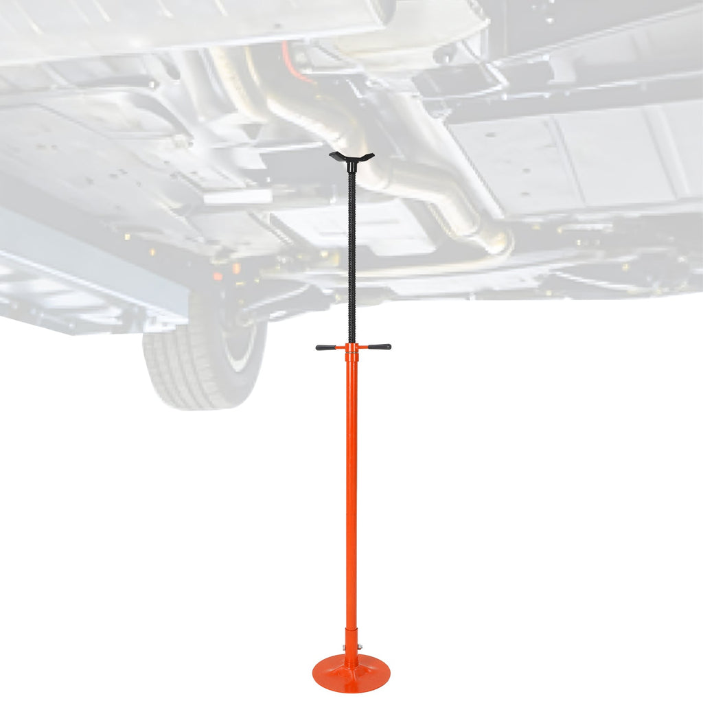 Garvee Adjustable Under Hoist Support Stand – 3/4 Ton (1653 lbs) Capacity – Heavy Duty Screw Jack – 52-76 Inch Height Range – For Vehicle Lifting & Maintenance – Round Bottom (1340-1930mm), Orange