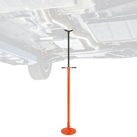 Garvee Adjustable Under Hoist Support Stand – 3/4 Ton (1653 lbs) Capacity – Heavy Duty Screw Jack – 52-76 Inch Height Range – For Vehicle Lifting & Maintenance – Round Bottom (1340-1930mm), Orange