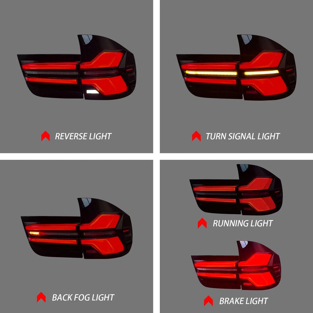 Garvee 2X LED Tail Lights Rear Turn Signal Lamps For BMW X5 E70 2007-2013 Left & Right
