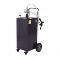 Garvee 35 Gallon Heavy Duty Portable Fuel Caddy – Manual Rotary Pump, Steel Gasoline & Fuel Transfer Tank, Reinforced 4 All-Terrain Wheels, Mobile Storage for Trucks, Boats, ATVs, Lawn Mowers, Farm Equipment – Reinforced 4-wheel design - Black - Li Junjie