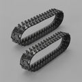 Garvee 180x72x37 Set of 2, Excavator Replacement Tracks with 1872-a High Traction Pattern, Heavy Duty and Tear Resistant Rubber Compound for 0.8-2 Ton Class