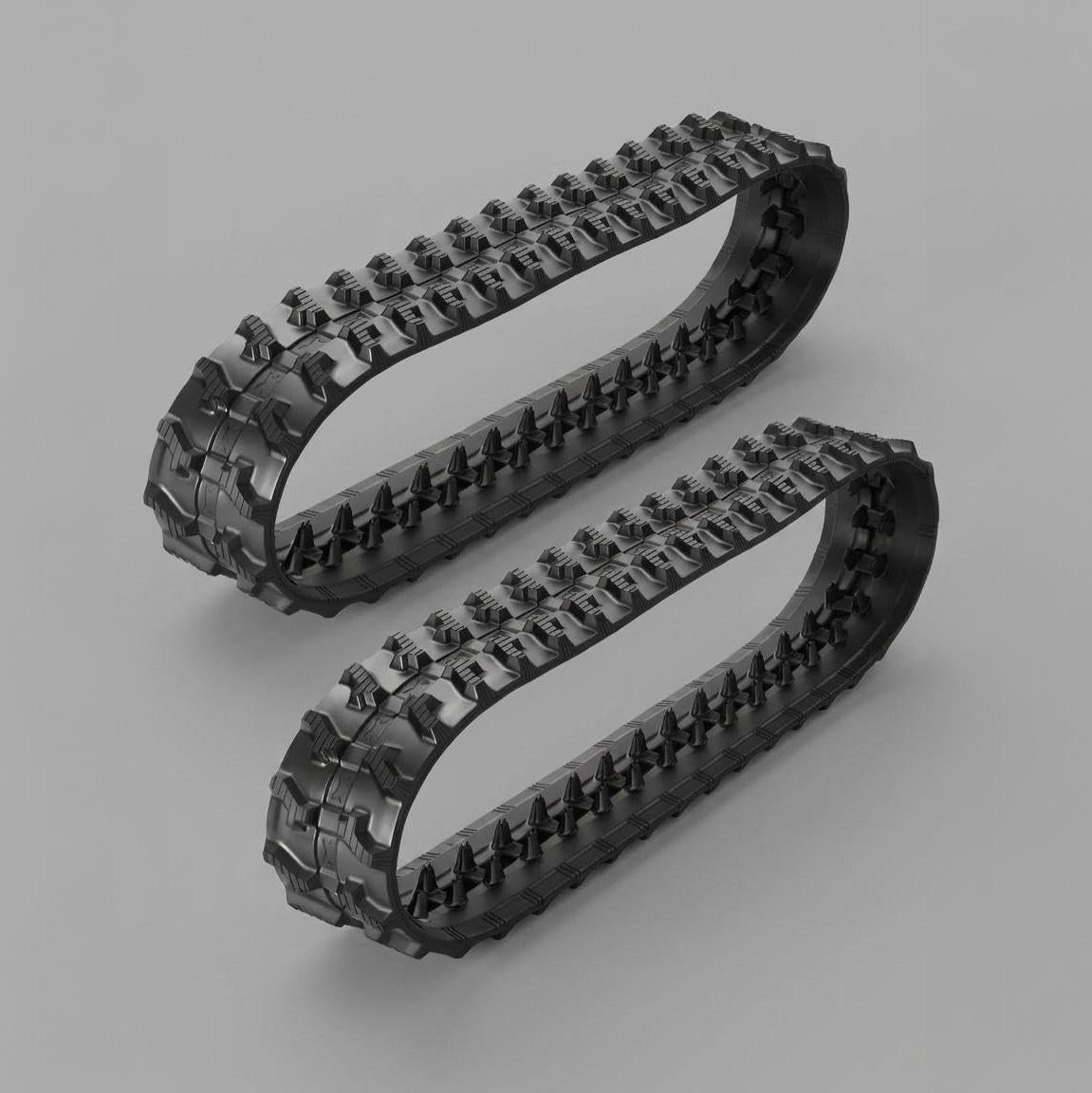 Garvee 180x72x37 Set of 2, Excavator Replacement Tracks with 1872-a High Traction Pattern, Heavy Duty and Tear Resistant Rubber Compound for 0.8-2 Ton Class