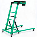 Garvee Heavy Duty Over-Engine Creeper for Mechanics – Adjustable Height 48-68 in, 400 lbs Capacity, Collapsible Design, 6 Swivel Casters, Thick Cushion, Tool Pouch – Ideal for Garage Workshop – Green Engineering (RAL 6024)