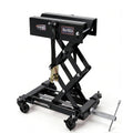 Garvee 450 lbs Transmission Jack - Low-Profile 7"-23" Lift, Heavy-Duty Steel Design with Safety Straps and 4 Swivel Wheels for Garage Use, Black