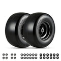 Garvee 2 Pack 13x6.50-6 Flat Free Lawn Mower Tires with 353 LBS Load, Polyurethane, Alloy Steel, Puncture-Proof, 3/4" & 5/8" Bushings for Push Mowers & Garden Carts