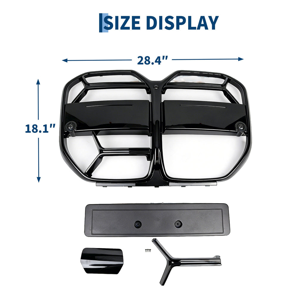 Garvee Select Car Grille Guard – Glossy Black Front Bumper Protector – Easy Install, Durable Finish, Anti-Debris Tuning Accessory, Global Fit, Custom Exterior Styling – Color: Glossy Black