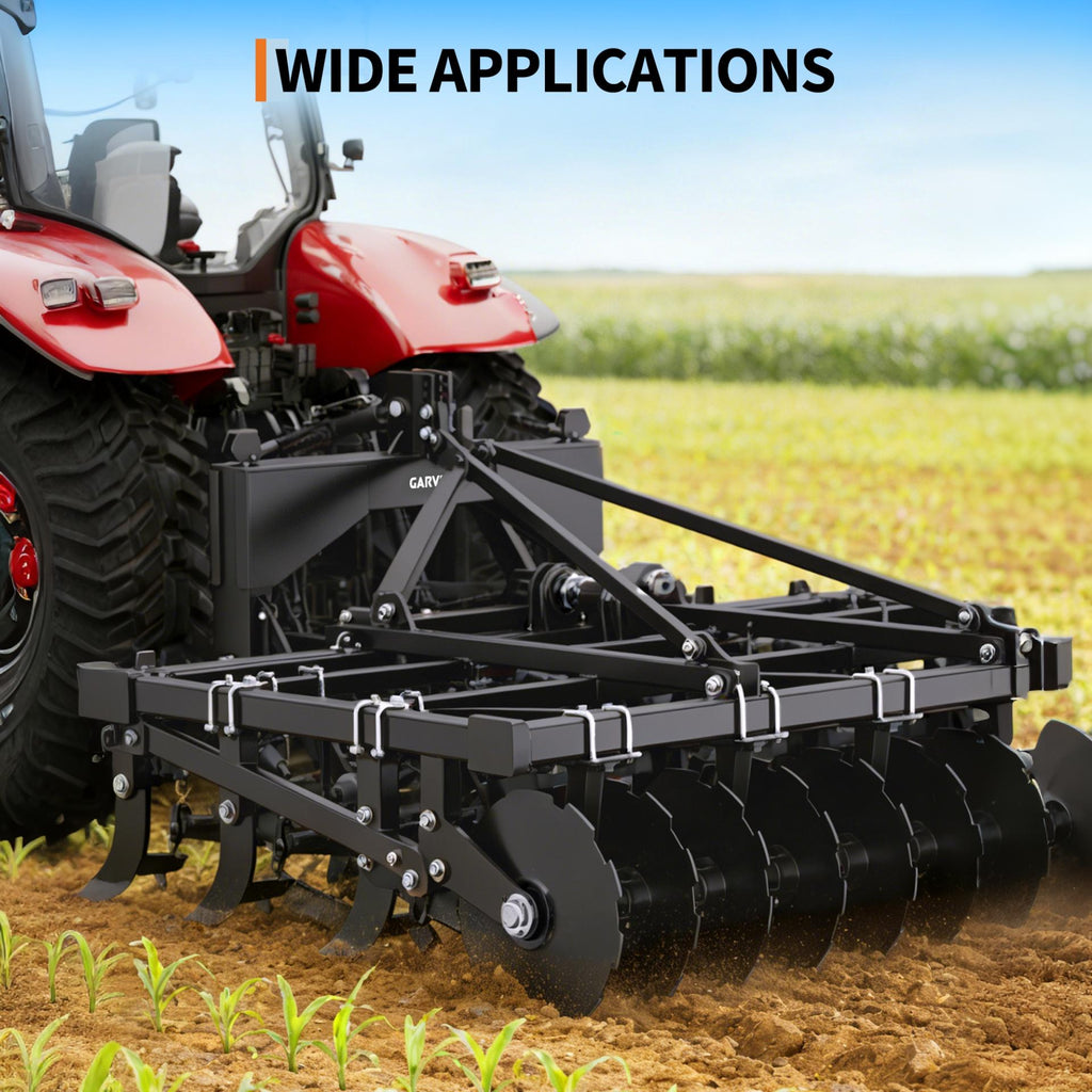 Garvee Heavy Duty 4000lbs Category 2 3-Point Quick Hitch - 5-Level Adjustable Bolt - Compatible with Cat 2 Implements - Agricultural Tractor Attachment - Black