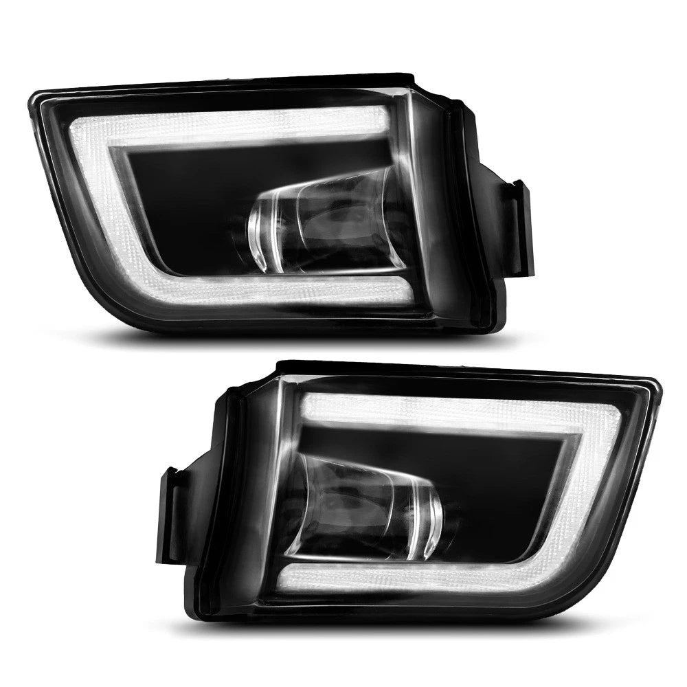Garvee Fog Light Assembly with DRL and Turn  Compatible for Toyota 4Runner 2003 2004 2005. Clear Lens Front Bumper Driving Lamp. ABS Metal Housing. Set of 2