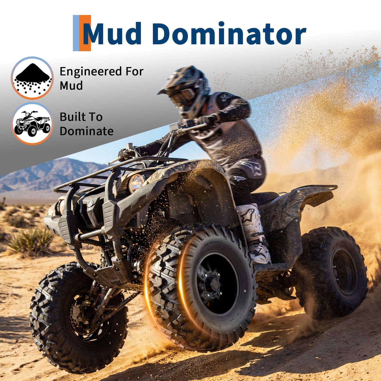 Garvee 29x9-14 29x9x14 ATV UTV Tires All-Terrain 6PR Tubeless Cut-Resistant Durable Off-Road Mud Sand Trail 2 Pack