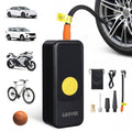 Garvee 150PSI Wireless Tire Inflator Air Compressor – Digital Pressure Gauge, Auto Shut-Off, Type-C Charging, LED Light, Rechargeable Battery – Car, Motorcycle, Two-wheeler, Sports Balls – Bright Yellow - US Standard