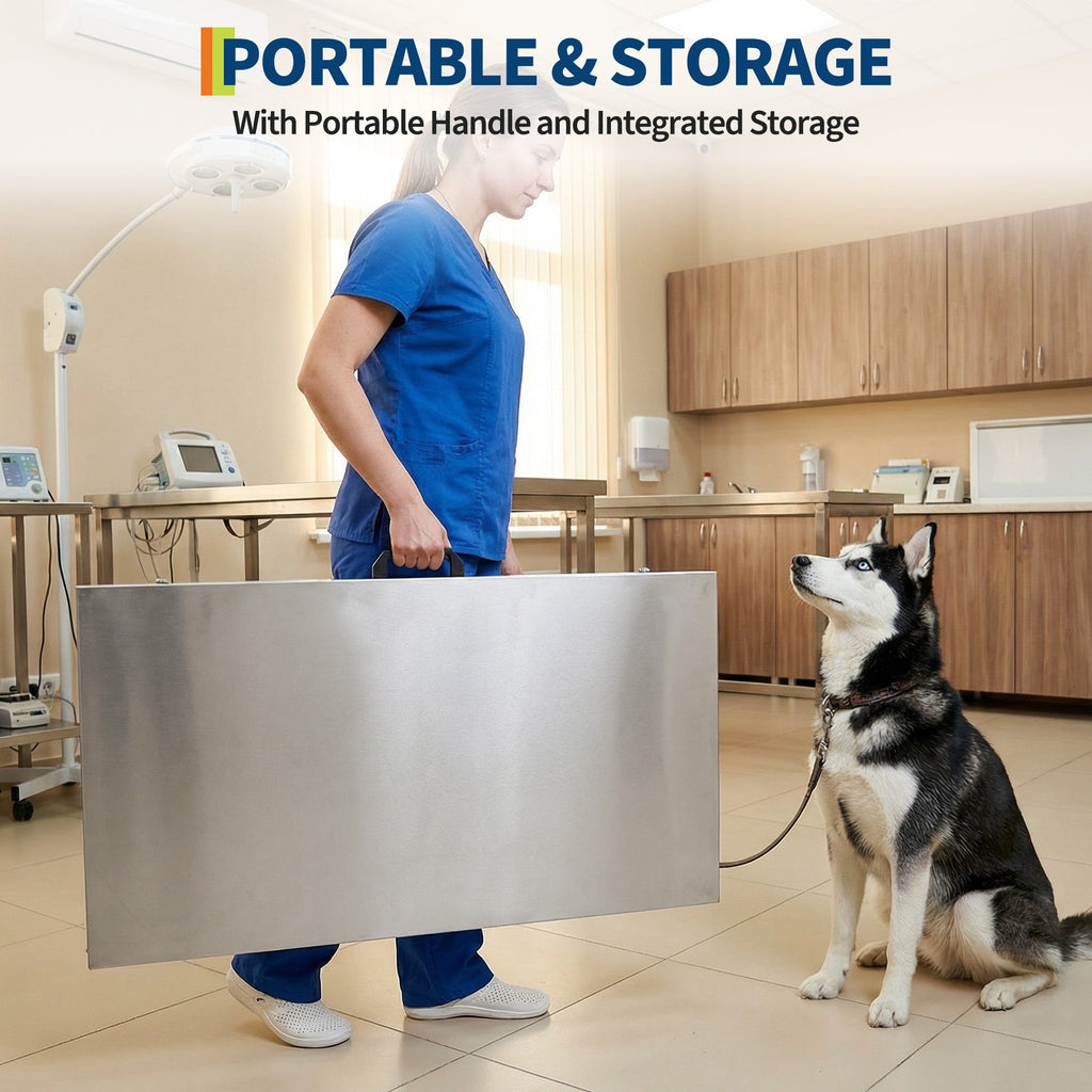 Garvee 1100 lb Pet & Livestock Scale, 40.5" × 20.9" Stainless Steel Platform for Farm and Ranch