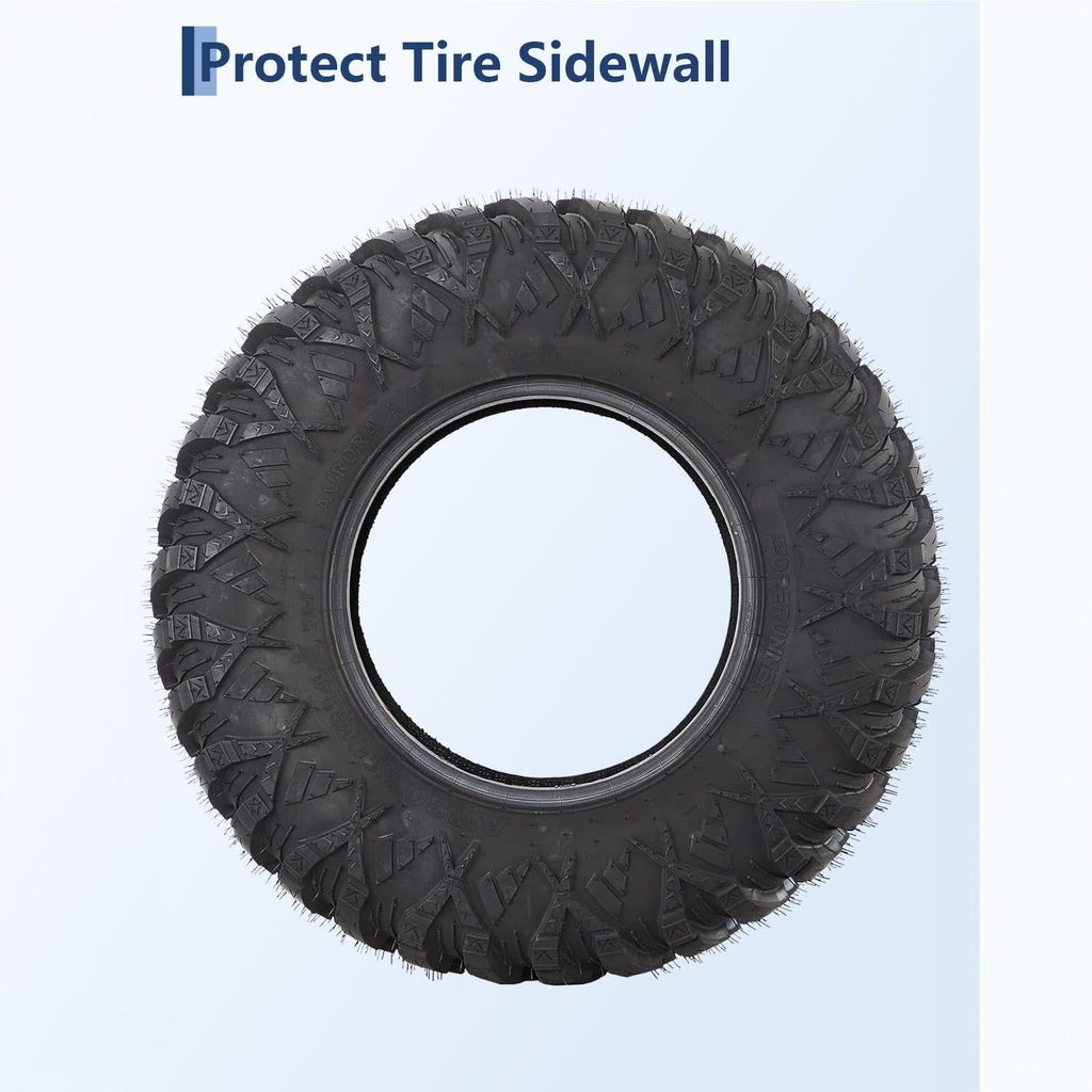 Garvee Heavy Duty 8-Ply Radial UTV/ATV Tires Set of 2 - 32x10R14 - 16mm Deep Grip - 1172 lbs Load Capacity - Reinforced Sidewall Armor - Off-Road Utility Tire for Medium-Hard Terrain - AT32x10R14-8PR TL Northern Lights A/T