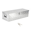 Garvee 39"X13"X10" Aluminum Truck Bed Tool Box - Heavy Duty Diamond Plate, Lock & Keys, Weather-Resistant, Side Handles, 39x13x10 in, Silver - Pickup, RV, Trailer Storage