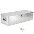 Garvee 30"X13"X9.6" Aluminum Truck Bed Tool Box - Heavy Duty Diamond Plate, Lock and Keys, Weather-Resistant, Side Handles, 30x13x9.6 in, Pickup Trucks & Trailers