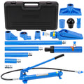 Garvee Porta Power Hydraulic Jack Kit, 12 Ton (26,455 lbs) Heavy-Duty Auto Body Frame Repair Tool with 4.6ft (1.4m) Oil Hose, Portable Ram Set, and Storage Case for Car, Truck, Garage Lifting, and Bending, Blue