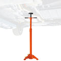 Garvee Adjustable Under Hoist Support Stand – 3/4 Ton (1653 lbs) Capacity – Heavy Duty Screw Jack – 38-75 Inch Height Range – With Wheels – Triangular Base (975-1915mm), Orange