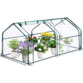 Garvee Portable Mini Greenhouse 71" × 36" × 36", 0.09 mm Clear PVC Cover, 16 mm Steel Frame and Roll-Up Zipper Door for Patios and Gardens