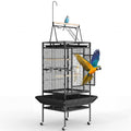 Garvee Extra Large 82" Parrot Cage with Play Top & Rolling Stand, Heavy Duty Wrought Iron Aviary – Spacious, Secure, Easy to Clean – Removable Tray & Rope Perch – Ideal for Parrots, Parakeets