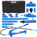 Garvee 10 Ton Porta Power Hydraulic Jack Kit, Multifunctional Hydraulic Jack with 4.6ft (1.4m) Oil Hose, Auto Body Frame Repair Kit, Storage Case, 22,000 lbs Capacity for Car Repair, Truck, and Garage, Blue