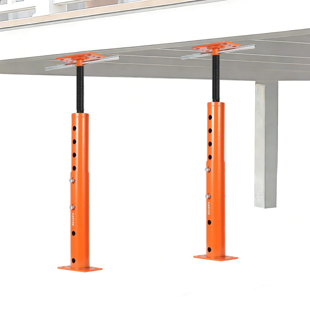 Garvee 2 PACK House Floor Jack for Leveling, 19"-36" Height Range, 18000 LBS Lifting Joist Beam Basement Jacks, Adjustable Jack Post, House Jacks for Lifting