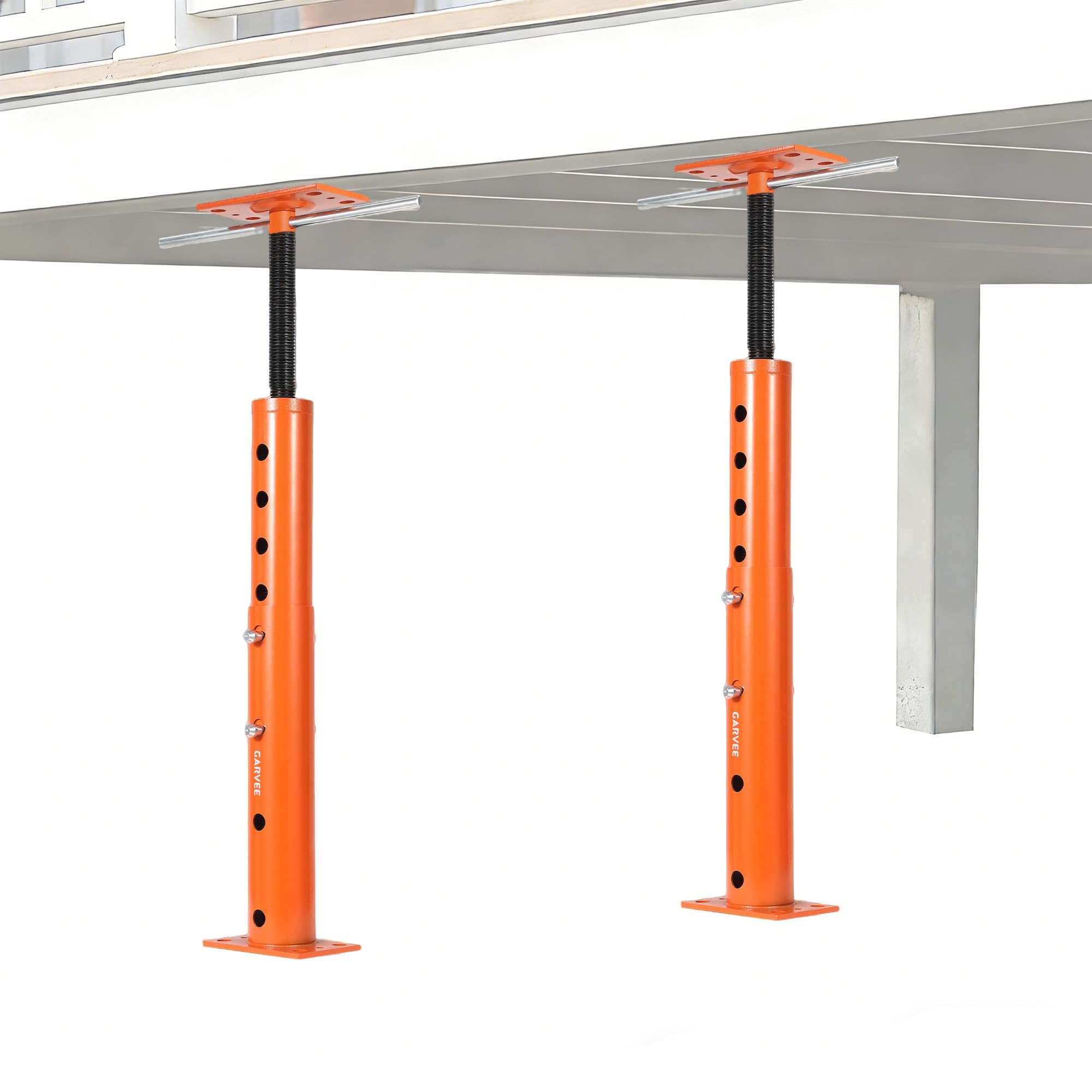 Garvee 2 PACK House Floor Jack for Leveling, 19"-36" Height Range, 18000 LBS Lifting Joist Beam Basement Jacks, Adjustable Jack Post, House Jacks for Lifting