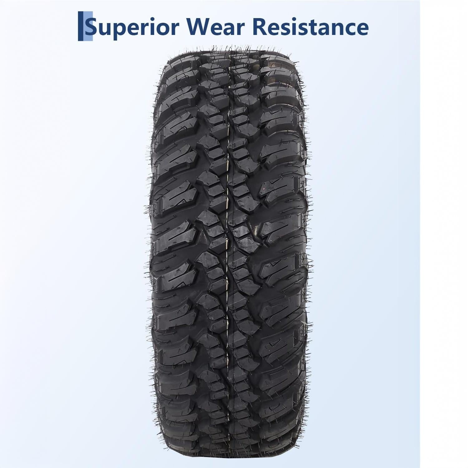 Garvee Heavy Duty 8-Ply Radial UTV/ATV Tires Set of 2 - 32x10R14 - 16mm Deep Grip - 1172 lbs Load Capacity - Reinforced Sidewall Armor - Off-Road Utility Tire for Medium-Hard Terrain - AT32x10R14-8PR TL Northern Lights A/T