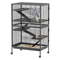 Garvee 50"H Ferret Cage, Multi-Level Small Animal Cage on Wheels, 6 Removable Platforms & Hammock, 5 Ramps & Hammock, Ideal for Guinea Pigs, Rabbit, Sugar Glider & Small Animals