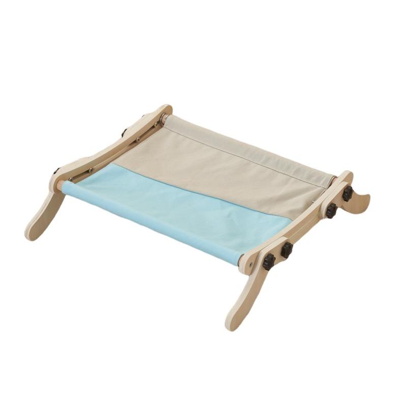 Garvee Cat Window Perch, Cat Radiator Bed Hammock, Holds Up to 18kg Wooden Seat Cats Bed, No-Screw Adjustable and Suction Cups, for Windowsill, Bedside, Radiator, Easy Assembly