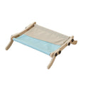 Garvee Cat Window Perch, Cat Radiator Bed Hammock, Holds Up to 18kg Wooden Seat Cats Bed, No-Screw Adjustable and Suction Cups, for Windowsill, Bedside, Radiator, Easy Assembly