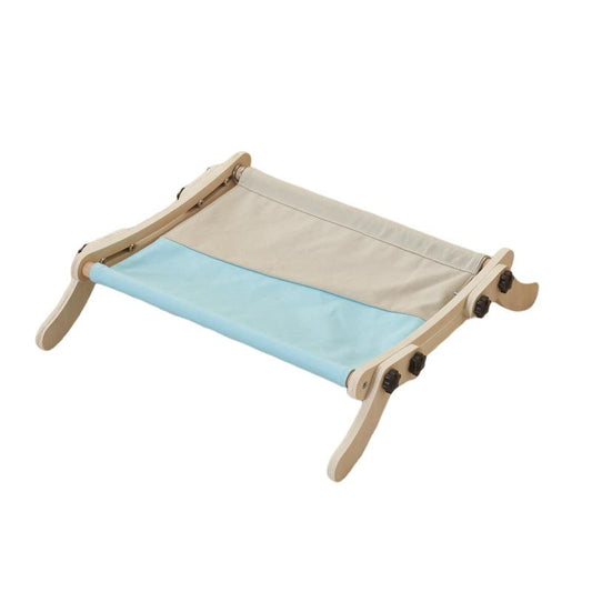 Garvee Cat Window Perch, Cat Radiator Bed Hammock, Holds Up to 18kg Wooden Seat Cats Bed, No-Screw Adjustable and Suction Cups, for Windowsill, Bedside, Radiator, Easy Assembly