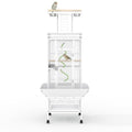 Garvee 60"h Bird Cage, Parakeet Cage with Playtop, Bird Rope Perche, Feed Bowls, White Parrot Cage for Parakeets, Conures, Cockatiel, Cockatoo