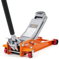 Garvee 3 Ton (6000 lbs) Low-Profile Hydraulic Racing Floor Jack - Dual Piston Quick Lift Pump, Heavy-Duty Steel, 2.95"-16.54" Lifting Range for Car, SUV, Truck, Garage, Orange