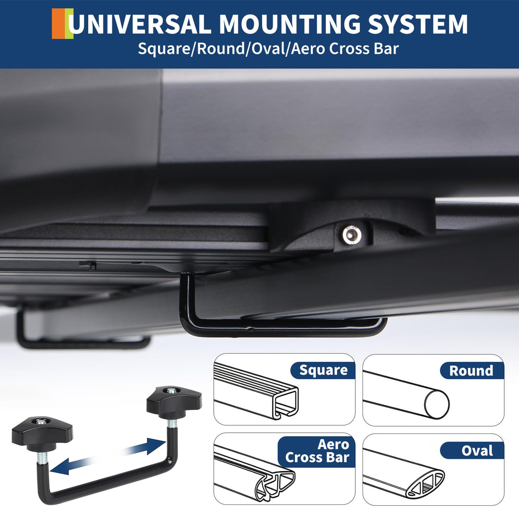 Garvee 63"X40"  Universal Roof Rack Carrier Basket, Anti-Rust Aluminum Lightweight Roof Cargo Basket, Vehicle Cargo Carrier 200LBS Capacity Rooftop with Wind Fairing, Car Top Holder, for SUV Truck Cars