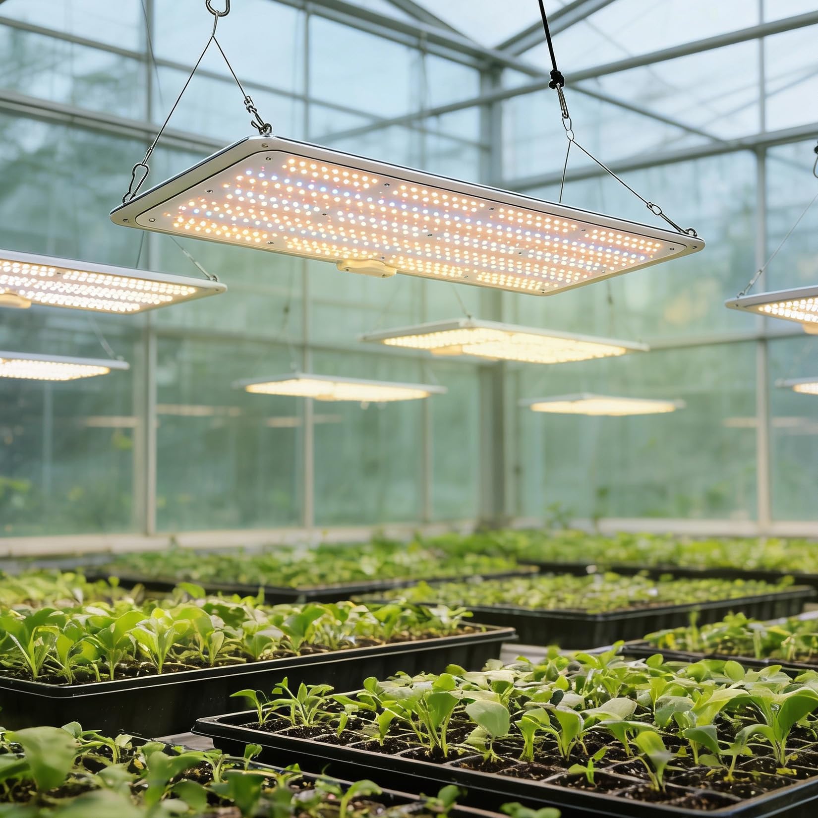 Garvee 200W LED Grow Light Full Spectrum with Red & IR, Dimmable Quantum Board Plant Light for Indoor Plants Seedling, Veg and Bloom, 11.81×23.62in, 120V US Plug