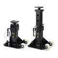Garvee 22 Ton Jack Stands, Heavy-Duty Pin-Type Car Jack Stands with Lock, 2 Caster Wheels, Wide Base Safety Design, Adjustable Height (13.8"-19.7") for Trucks, Trailers, and Equipment, Black