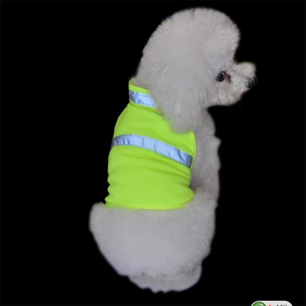 Garvee Reflective Dog Vest Safety Fluorescent Dog Clothes Waterproof Luminous Clothing Protect Dogs from Cars & Hunting Accidents S