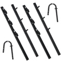 Garvee Heavy-Duty 3-Place Weed Eater Rack for Trailer - Global Steel Trimmer Holder with 3 Secure Locks, Fits Open & Enclosed Landscape Utility Trailers, Cargo Mount for Tools, 2-Pack