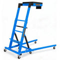 Garvee Heavy Duty Over-Engine Creeper for Mechanics – Adjustable Height 48-68 in, 400 lbs Capacity, Collapsible Design, 6 Swivel Casters, Rolling Mechanic Seat for Garage Workshop – Mechanical Blue (RAL 5015)